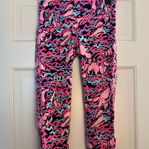 Euc Lilly Pulitzer Lobstah Roll leggings size small